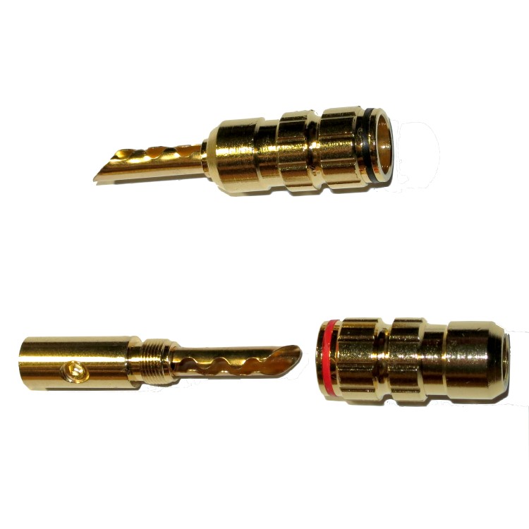 Banana Plugs Gold T1